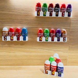 MORE Zerup Shelf | Wall-Mounted Syrup Holder | Kitchen Syrup Organizer | Drinks Syrup Holder | Wall-Mounted Syrup Shelf | 3D Printed Holder | Zerup