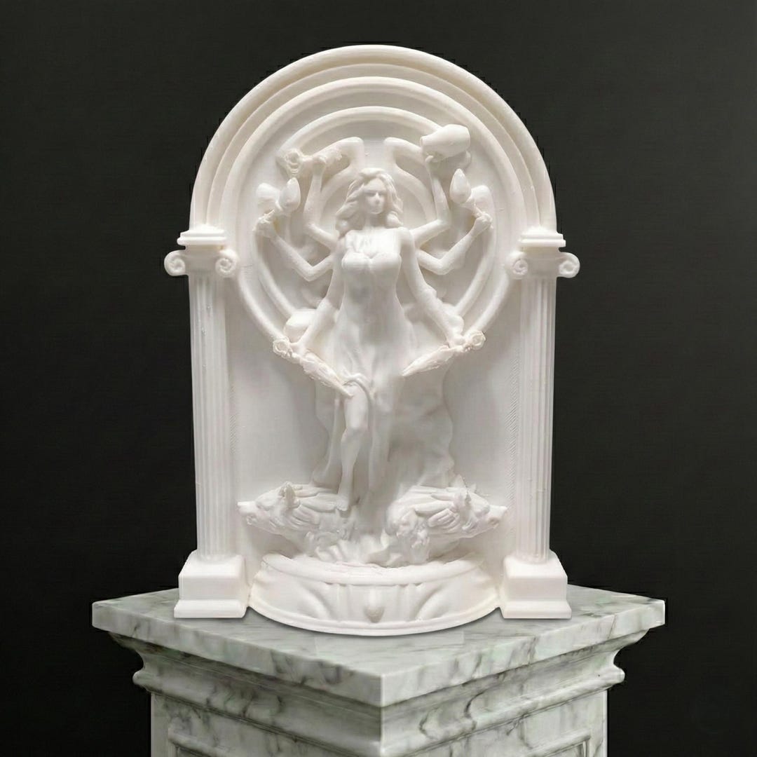 Hecate Greek Goddess Statue Witchcraft Pagan Decor Wiccan Altar hecate-greek-goddess-statue-witchcraft-pagan-decor-wiccan-altar