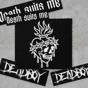 Naszywka w stylu amerykańskim, korona z cierni w kształcie serca