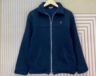 Chaqueta bomber de lana con cremallera subterránea