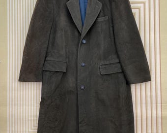 Abrigo largo de lana vintage Ficce Uomo diseñado por Yoshiyuki Konishi, fabricado en Japón.