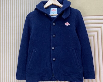 Chaqueta vintage de lana Danton con cuello chal.