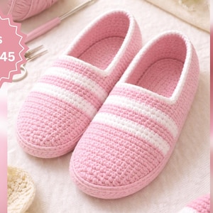 Pantofole all'uncinetto - Modello per pantofole all'uncinetto, adatto ai principianti, pantofole lavorate a maglia, pantofole fatte a mano, modello per pantofole, modello per pantofole comode