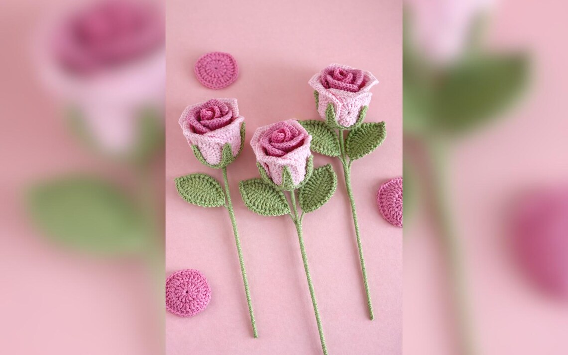 Thread Rose Craft Rose Crochet Pattern - Thread Crochet, Crochet Rose, Crochet Flowers ...