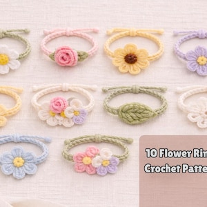 Virkad ring - Virkad solros, Virkringsmönster, Virkad blommaringmönster, Ringvirkning, Virkmönster, Solros, Virkning PDF