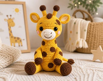 Giraffe Crochet Pattern - Crochet Giraffe, Animal Crochet Pattern, Amigurumi Giraffe Pattern, Giraffe Toy, Amigurumi Safari, Crochet Plushie