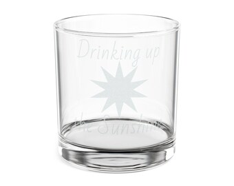 Engraved Whiskey Glass | 10.5oz Rocks Glass, Personalized Etched Barware