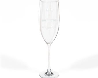 Champagne Glass, 8oz (Engraving)