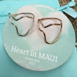 Maui Outline Ring - 14K gf or Sterling Silver