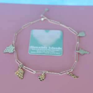 Hawaiian Islands Scales Sterling Silver Necklace