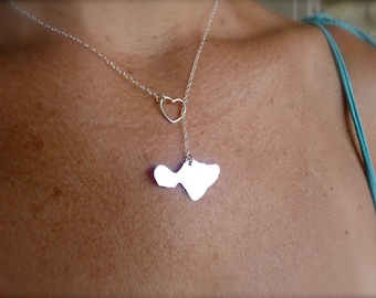 Maui Through My Heart, Island Lariat Necklace handmade by Sparrow Seas