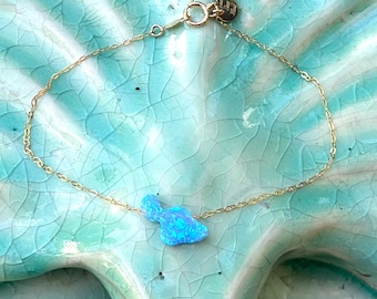 Maui Sky Opal Bracelet or Anklet made in sterling silver or 14kgf