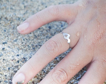 Heart in Maui Island Ring - Made to any size