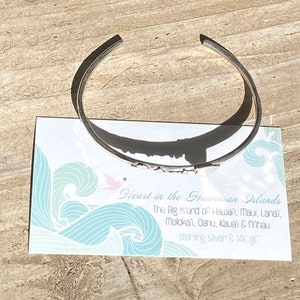 Hawaiian Islands Cuff Bracelet in sterling silver OR 14k GF image 7