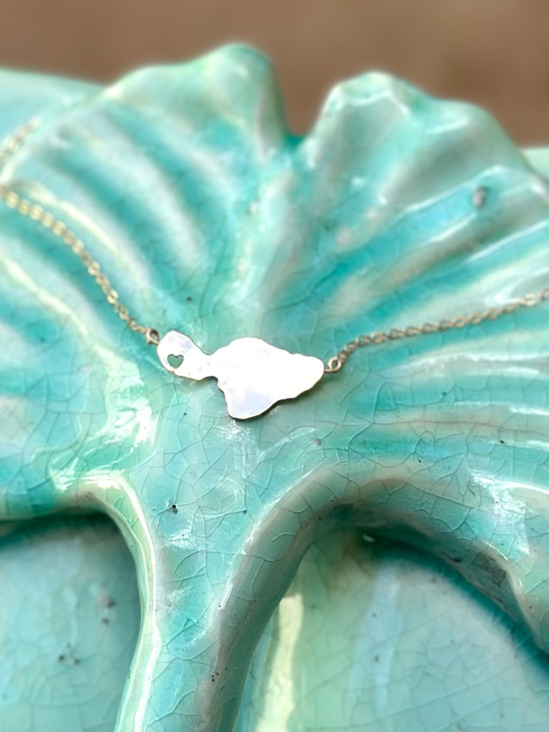 Heart In Lahaina, Maui A Special place in our hearts with this even more meaningful piece in sterling silver or 14Kgf image 3