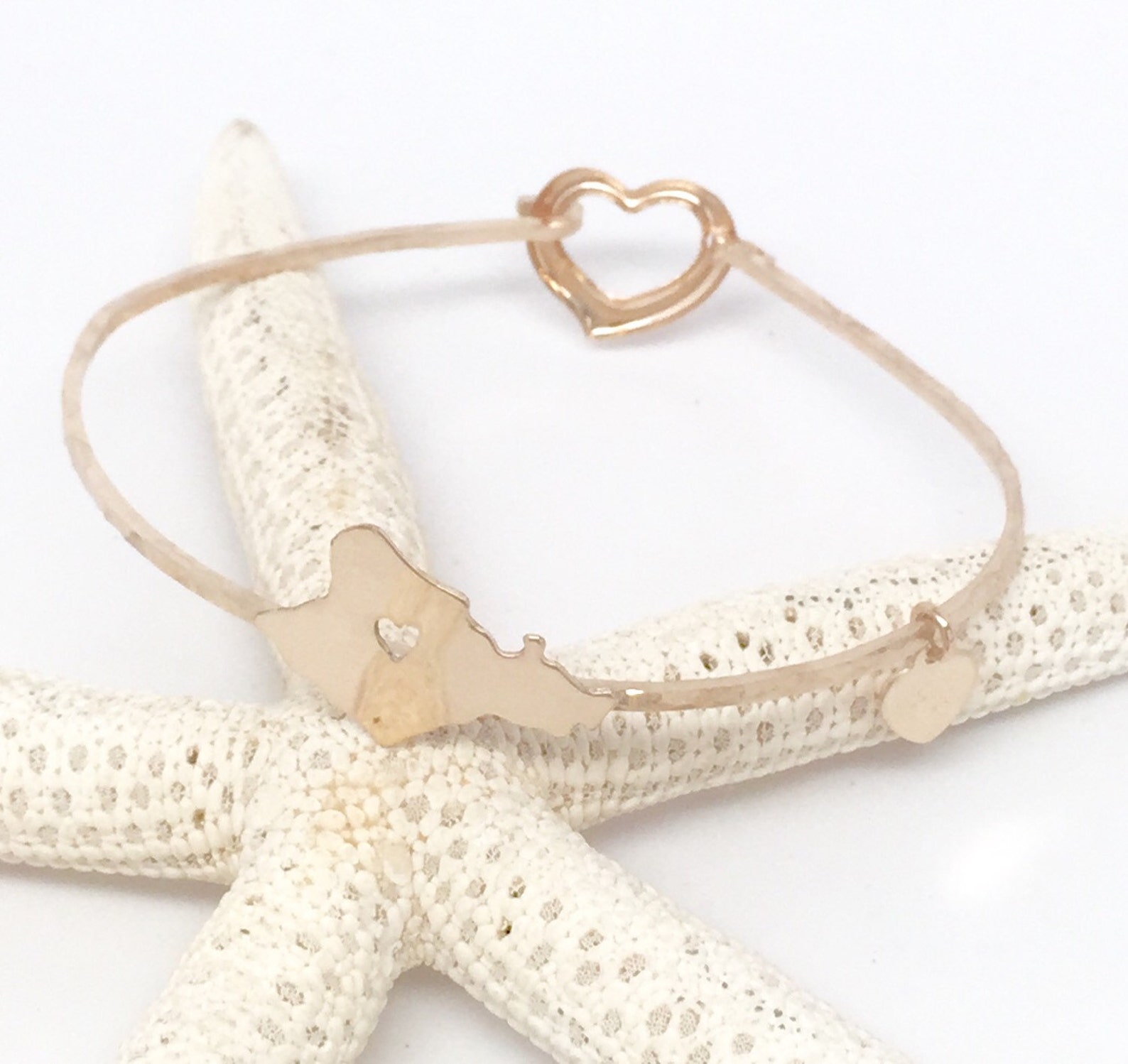 Oahu Hawaii Jewelry Heart in Oahu 14K gf Hawaiian Island Etsy