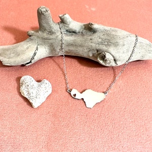 Heart In Lahaina, Maui A Special place in our hearts with this even more meaningful piece in sterling silver or 14Kgf image 1