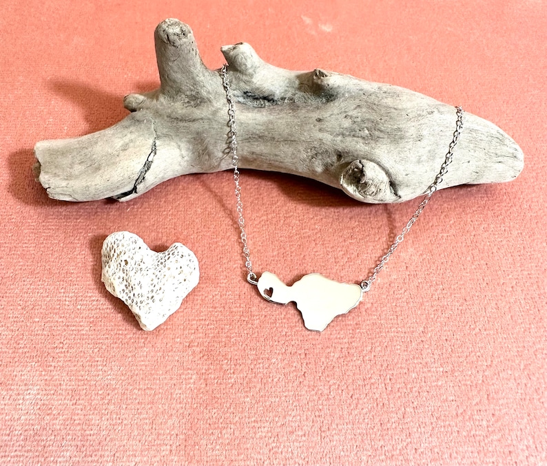 Heart In Lahaina, Maui A Special place in our hearts with this even more meaningful piece in sterling silver or 14Kgf image 1
