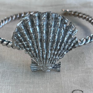 SunriseShell Original Piece Sterling Silver Cuff Bracelet by Sparrow Seas, Hawaii image 3