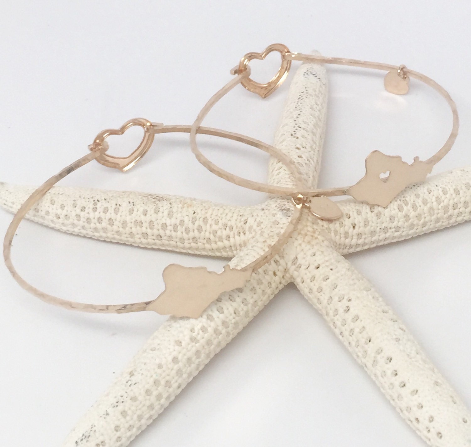 Oahu Hawaii Jewelry Heart in Oahu 14K gf Hawaiian Island Etsy