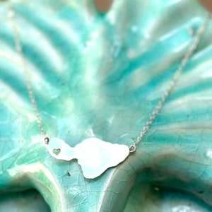 Heart In Lahaina, Maui A Special place in our hearts with this even more meaningful piece in sterling silver or 14Kgf image 2