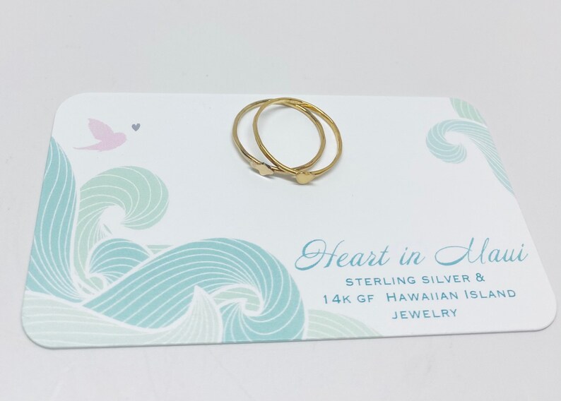 Mini Heart Maui Ring Set image 5
