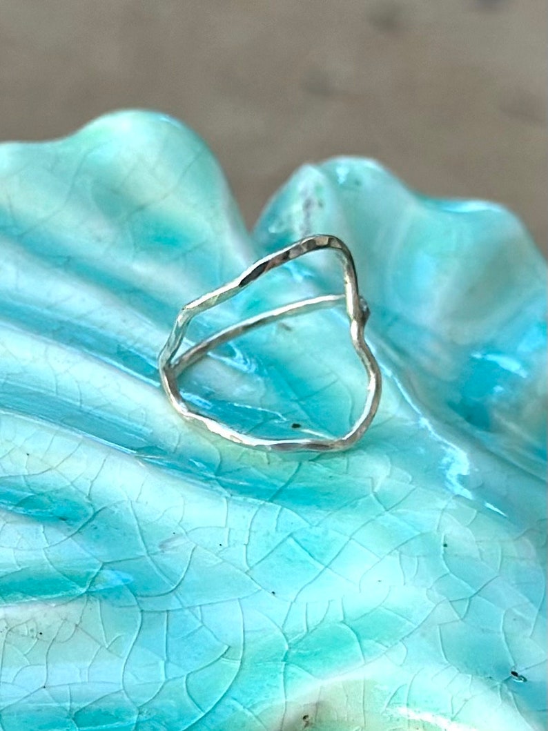 Kauai Outline Ring 14K gf or Sterling Silver Island Ring image 1