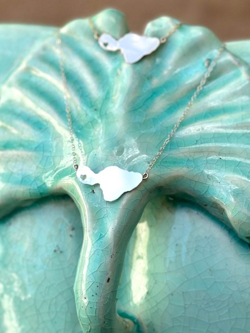 Heart In Lahaina, Maui A Special place in our hearts with this even more meaningful piece in sterling silver or 14Kgf image 5