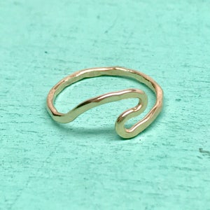 Wave Ring • 14k gf or Sterling Silver