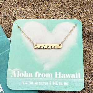 aloha 14kgf Bar Halskette-Perfektes Geschenk von ALOHA!