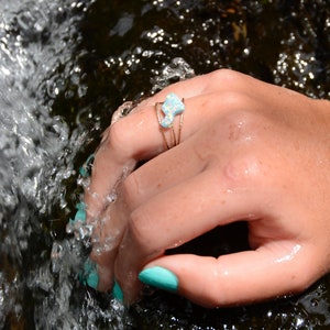 Maui Ocean Opal Spiral Ring image 2