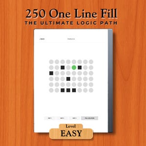 250 eenvoudig van punt naar punt voor reMarkable 2 | Ontspannen Connect the Dots pdf E-Ink-puzzels