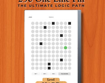250 trudnych zadań „Połącz kropki” dla reMarkable 2 | Interaktywny PDF E-Ink z funkcją Expert Connect the Dots
