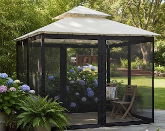 Garden Patio Umbrella Mosquito Net Mesh Outdoor Camping Anti Insect Cover No Stand