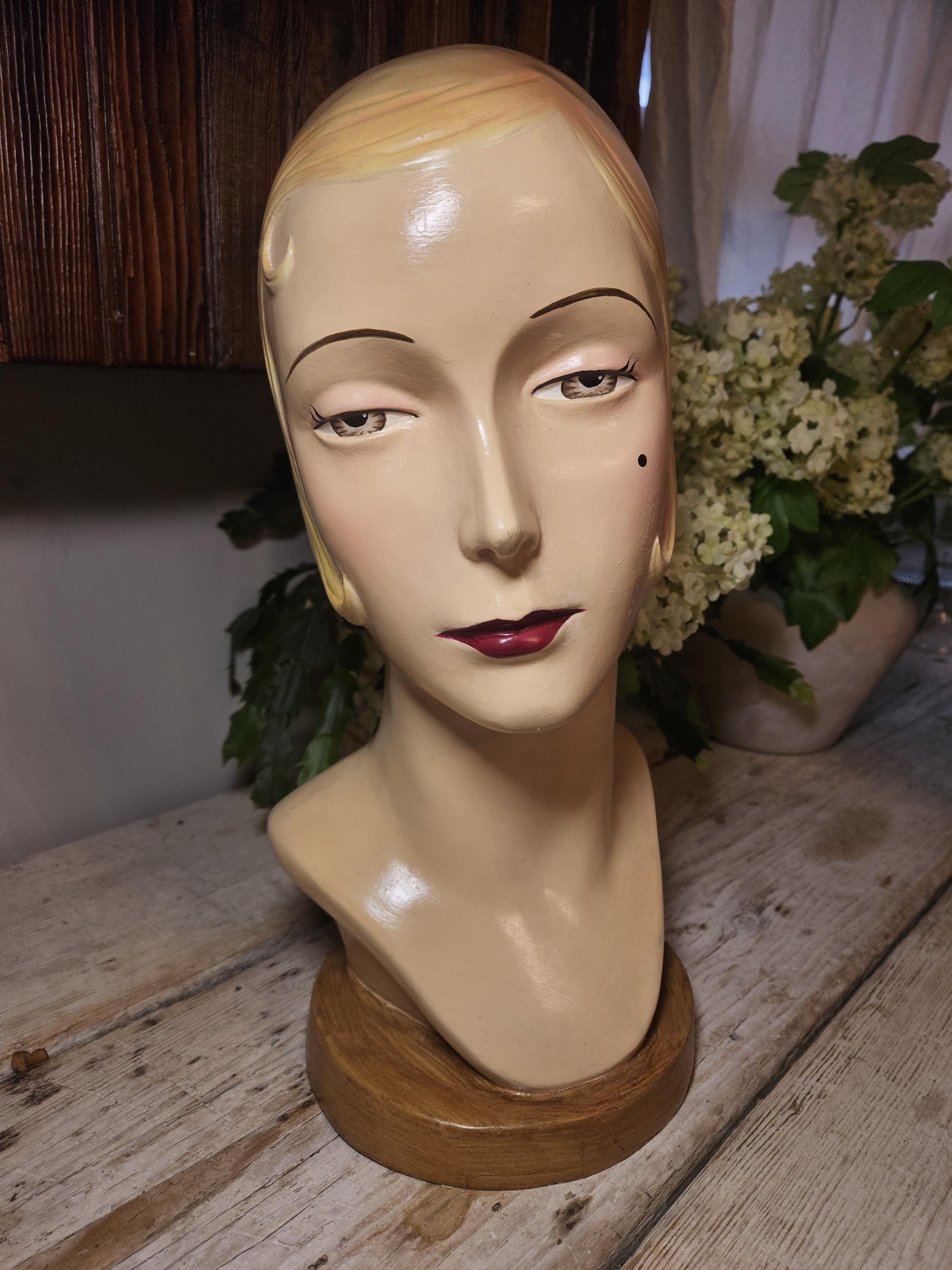 Vintage female mannequin head - Etsy 日本