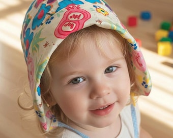 Sombrero de pescador reversible con protección solar, ajustable para circunferencia de la cabeza de 22 a 23,6 pulgadas, perfecto para vacaciones de verano.