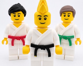 Custom Martial Arts Brick Style 3D Printed Figure
