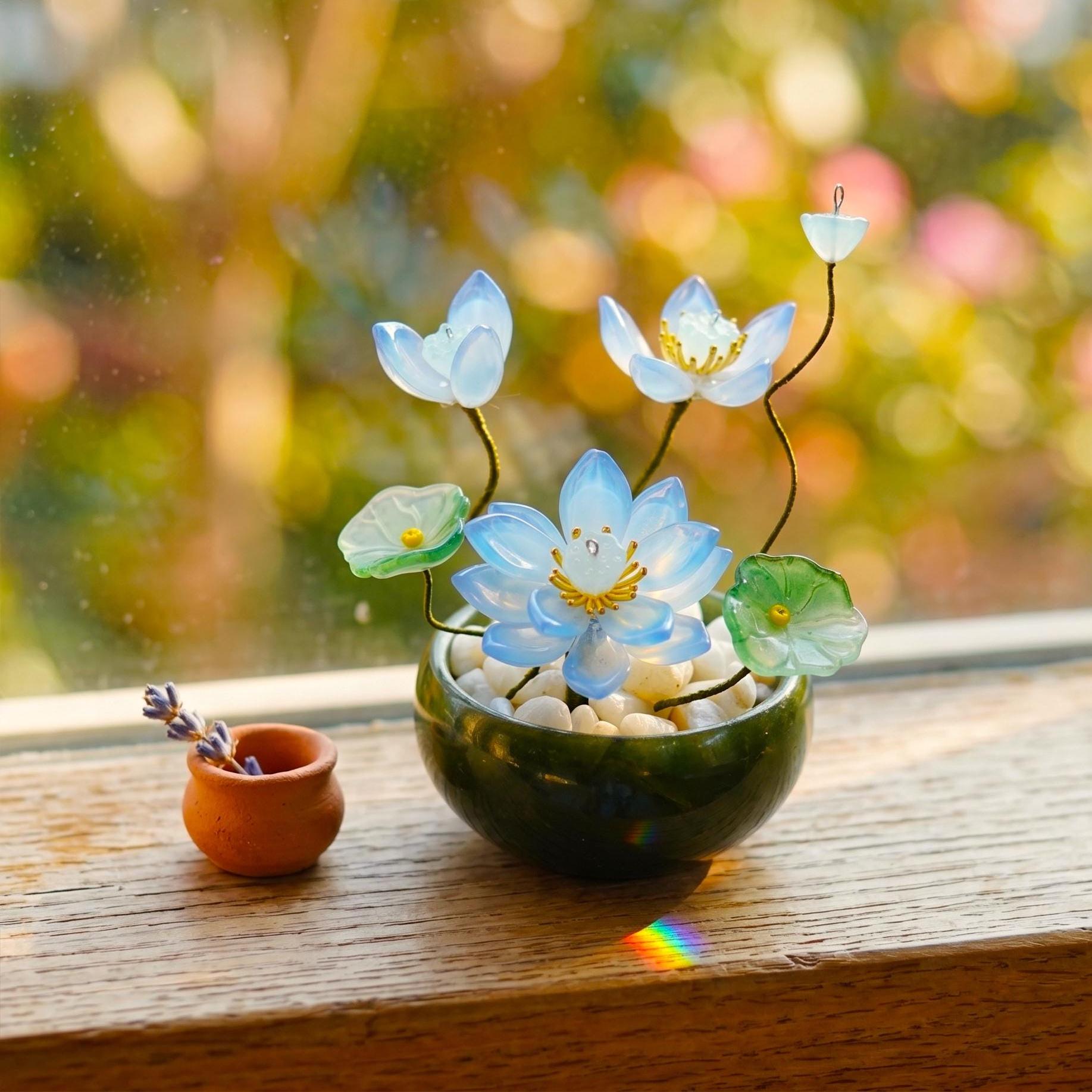 蓮の花デザイン 陶器花瓶 花の蓮の鉢 - Etsy 日本