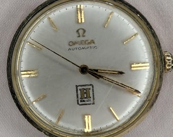 Vintage Omega De Ville Automatic Watch Movement (Running) and Honeywell Retirement Dial - PARTS ONLY