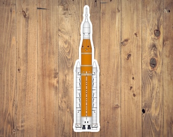Artemis II Rocket Vinyl Decal | NASA Space Diecut Sticker