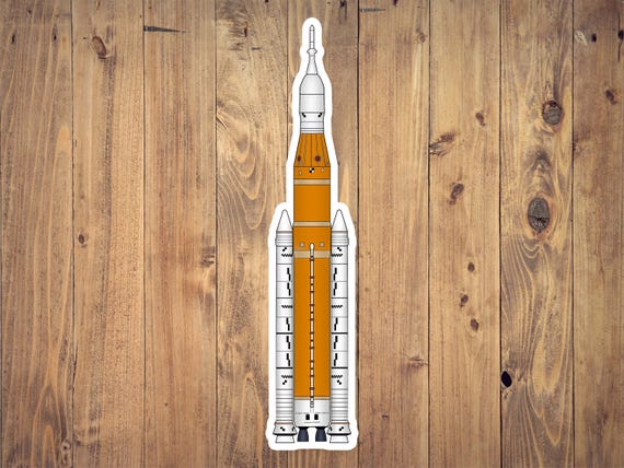 Artemis II Rocket Vinyl Decal | NASA Space Diecut Sticker