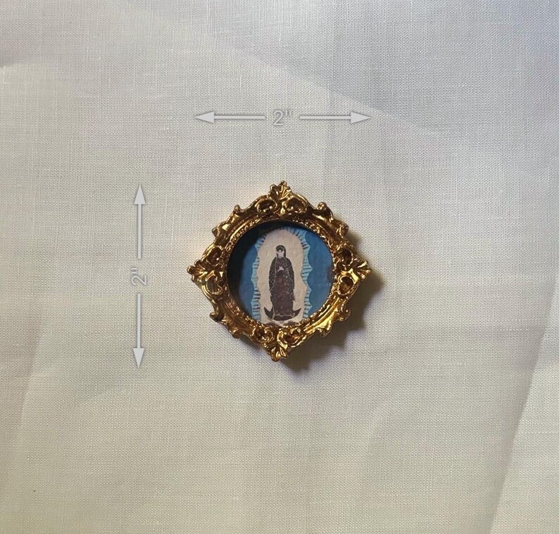 Mini Our Lady of Guadalupe Gold Frame Decor | Catholic Fine Art Prints ...