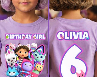 Personalized Birthday Girl Shirt, Custom Family Party Tee