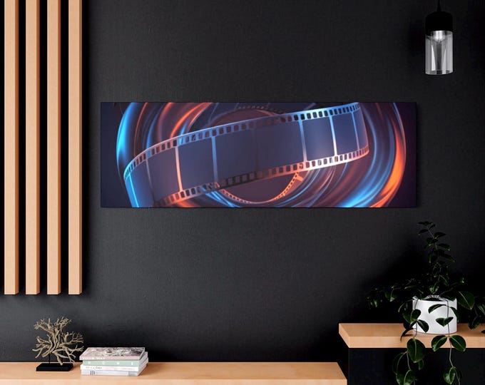 Film Reel Abstract Matte Canvas