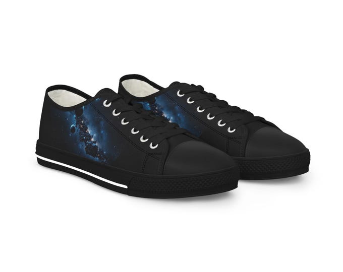 Galaxy Night Sky Sneakers | Low Top Canvas Shoes