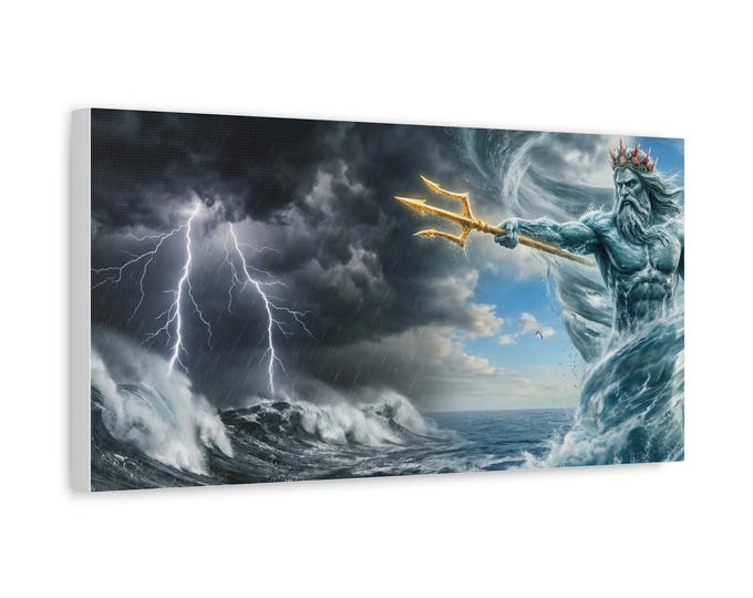 Poseidons Call Canvas