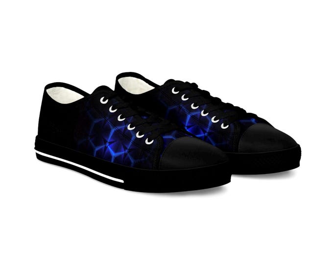 Blue Hexagon Circuit Sneakers | Low Top Sneakers