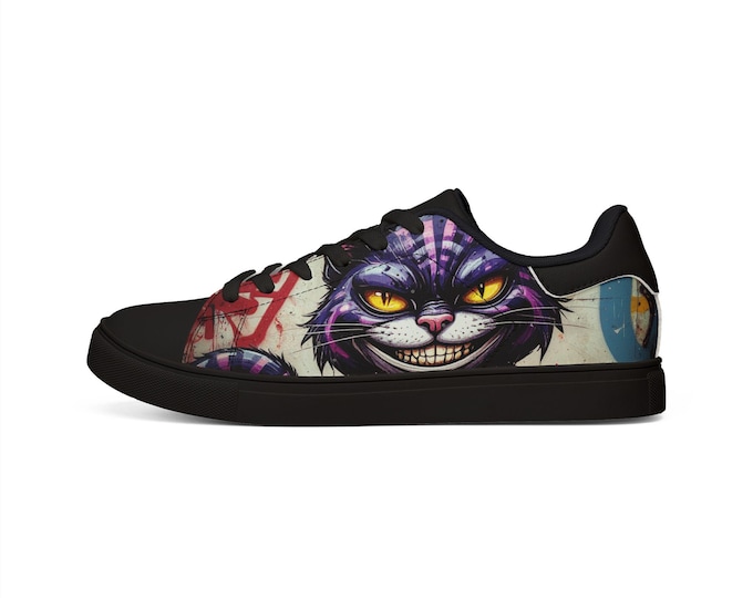 Cheshire Cat Sneakers | Womans Low-Top Leather Sneakers