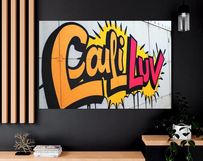 Cali Luv Graffiti Canvas Print | Matte Stretched Wall Art