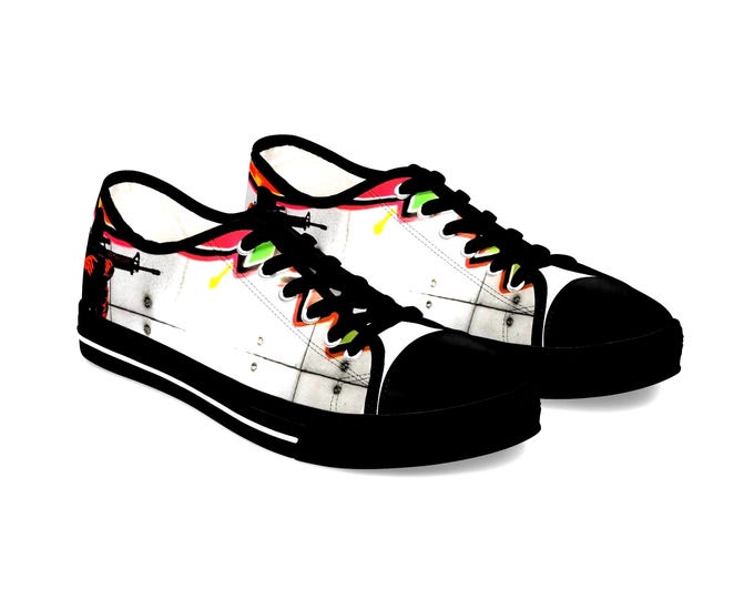 Colorful Graffiti Soldier Sneakers | Low Top Sneakers